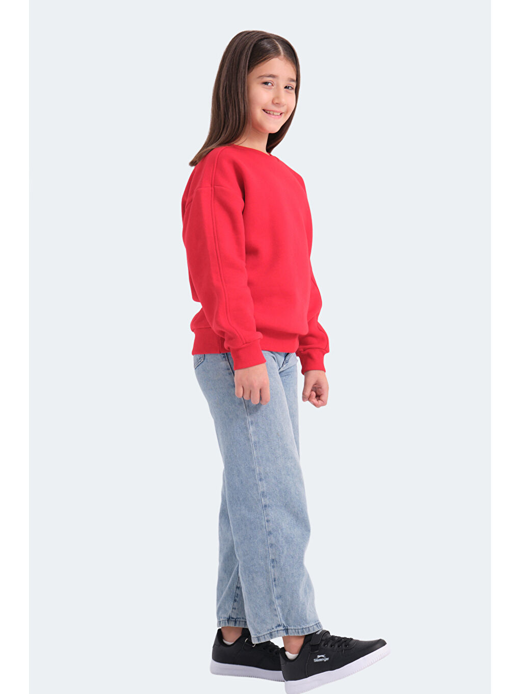 LOGAN Kız Çocuk Kırmızı Sweatshirt-6