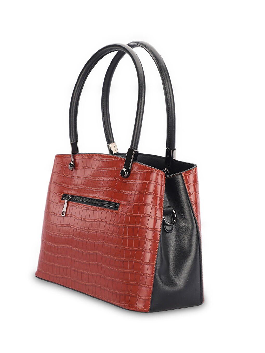 ROMA KROKO Kadın El Çantası Kırmızı-2