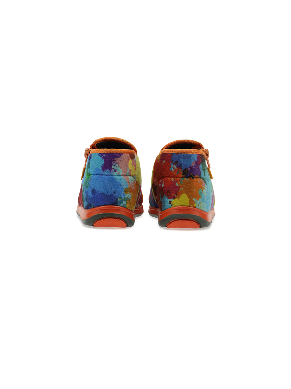 Karışık Unisex Çocuk Çok Renkli Fermuarlı Desenli Panduf-3