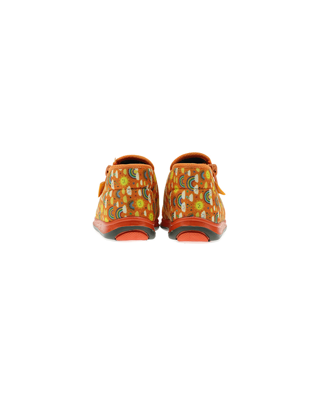 Karışık Kız Bebek Desenli Fermuarlı Panduf-3