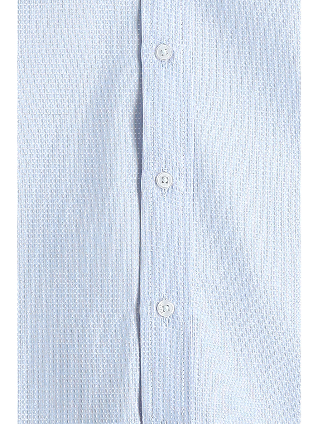 Mavi Uzun Kol Slim Fit Dar Kesim Klasik Desenli Pamuklu Kolay Ütülenebilir Gömlek-3