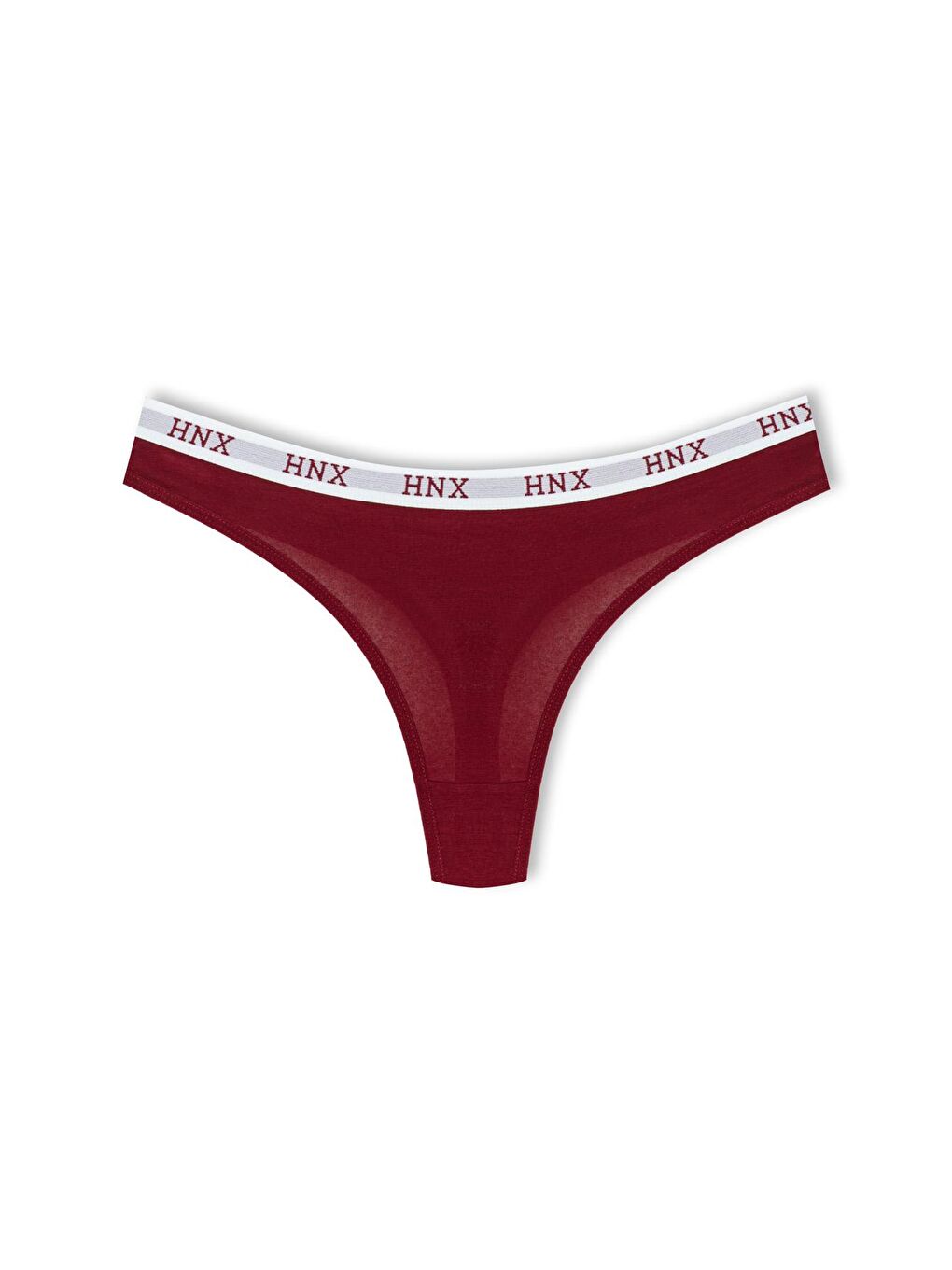 Bordo Pamuklu Beli Lastikli Basic Kadın Tanga Külot 3'lü-1