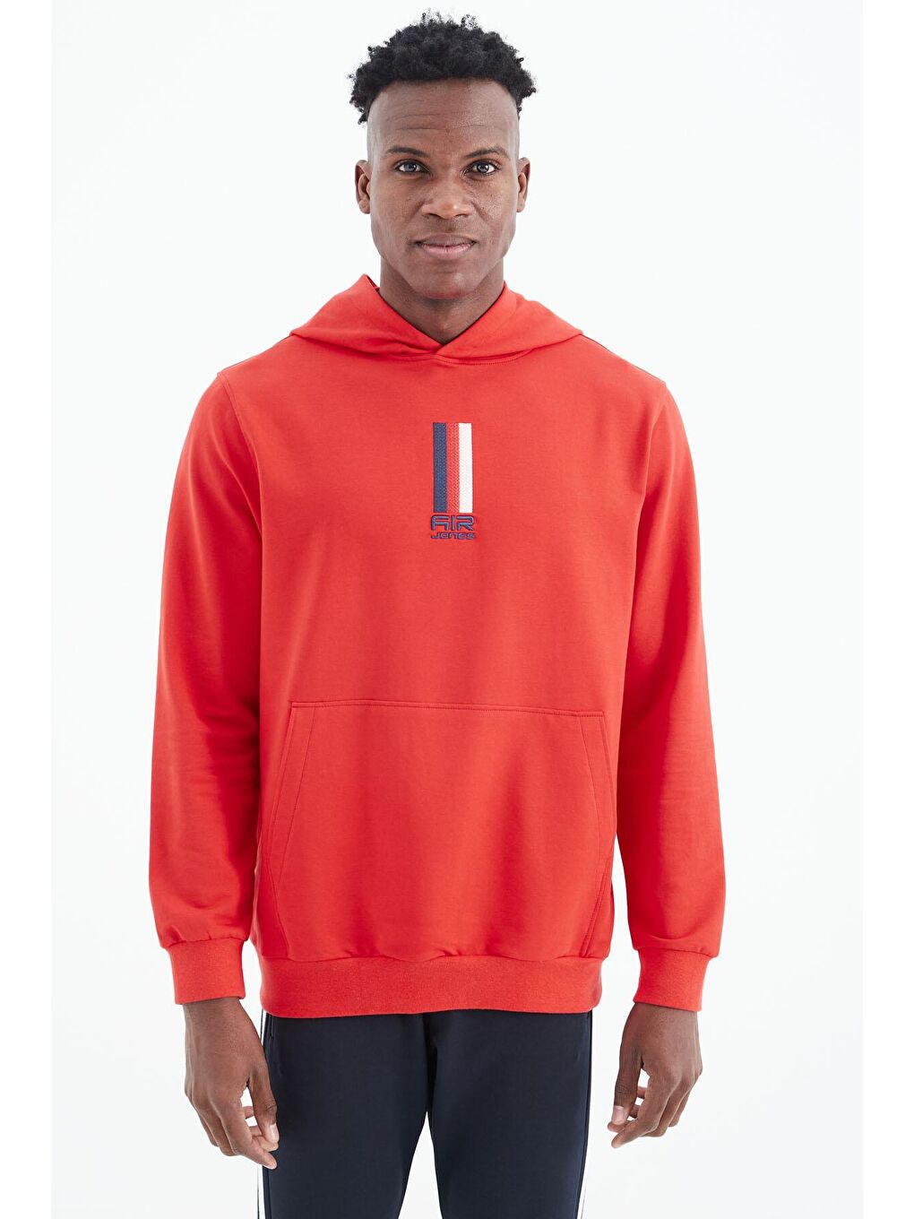 AIR JONES Kırmızı Harvey Fiesta Kapüşonlu Sweatshirt - 88309