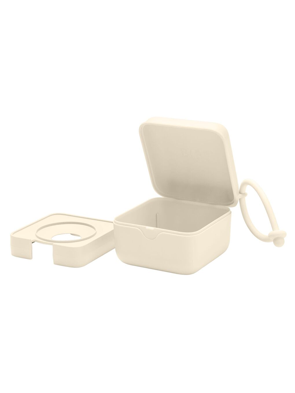 BİBS Bej Pacifier Box Emzik Kutusu-Ivory - 3