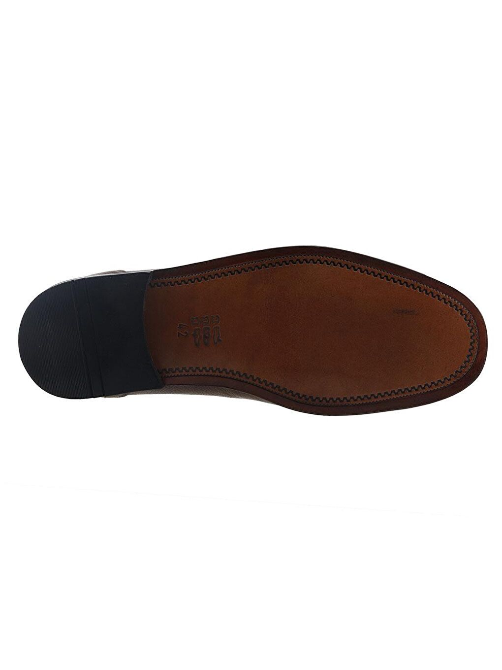 Kahverengi 031 %100 Deri Kösele Erkek Klasik Ayakkabı-3