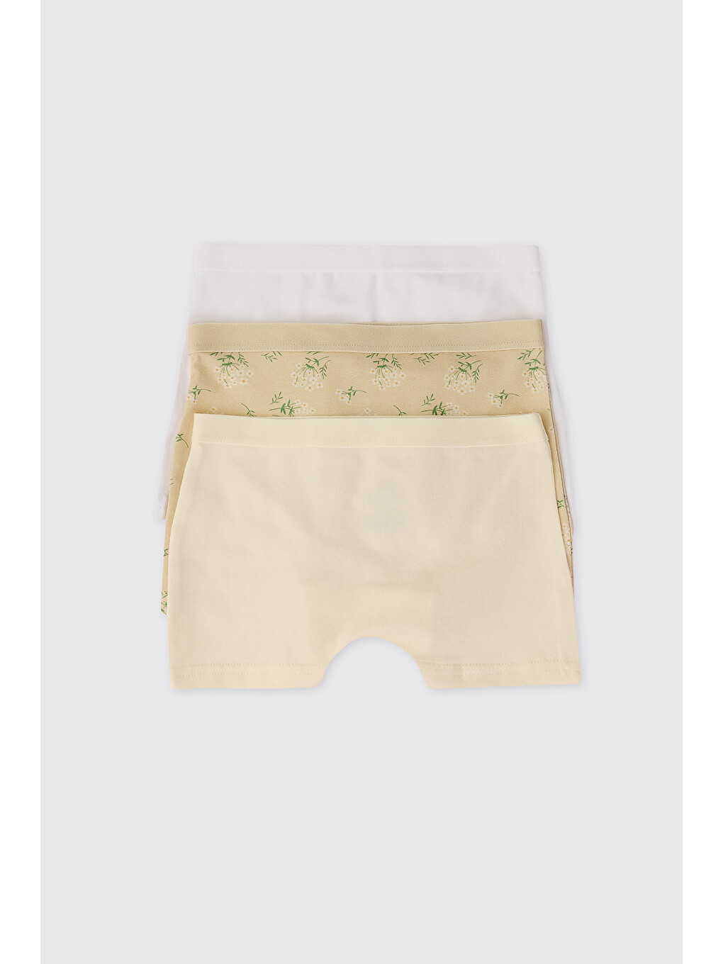 Kız Çocuk Sarı 3'lü Boxer Seti