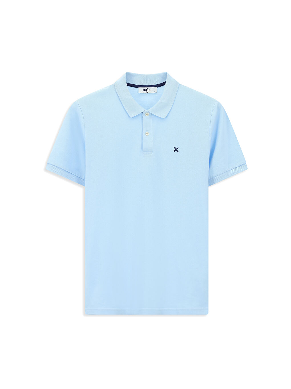 Mavi Slim Fit Dar Kesim Nakışlı Pamuk Polo Yaka Tişört-5