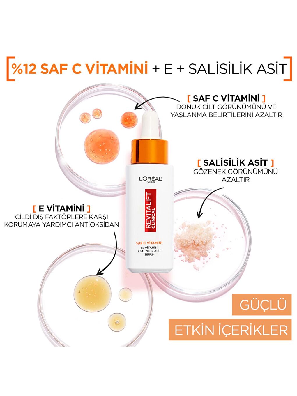 L'Oreal Paris Beyaz Revitalift Clinical %12 Saf C Vitamini Aydınlatıcı Serum - 3