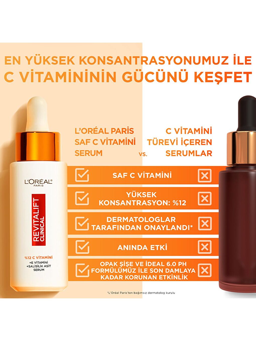 L'Oreal Paris Beyaz Revitalift Clinical %12 Saf C Vitamini Aydınlatıcı Serum - 4