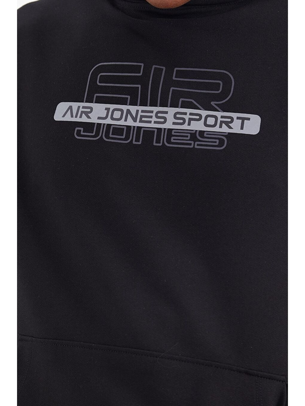 AIR JONES Vincent Siyah Standart Kalıp Erkek Sweatshirt - 88308 - 1