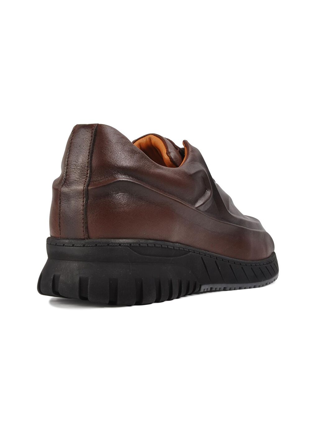 Kahverengi Premium 399-03 Kahve Erkek Hakiki Deri Günlük Ayakkabı-3