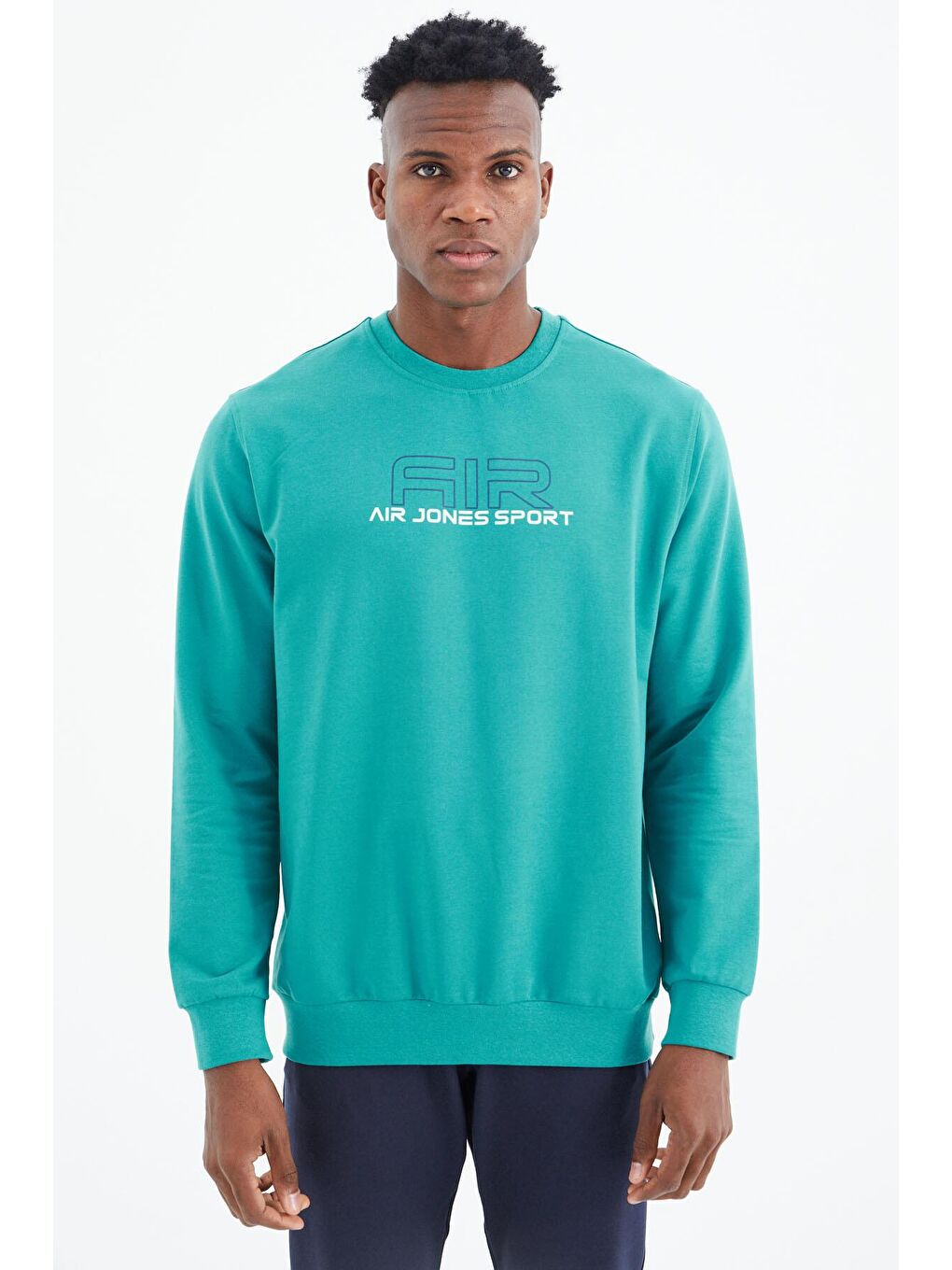 Willy Deniz Yeşili Standart Kalıp Erkek Sweatshirt - 88307