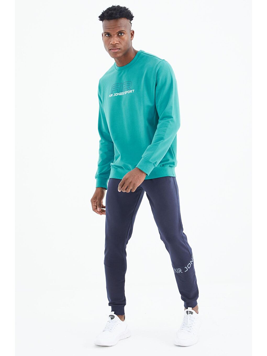 Willy Deniz Yeşili Standart Kalıp Erkek Sweatshirt - 88307-3