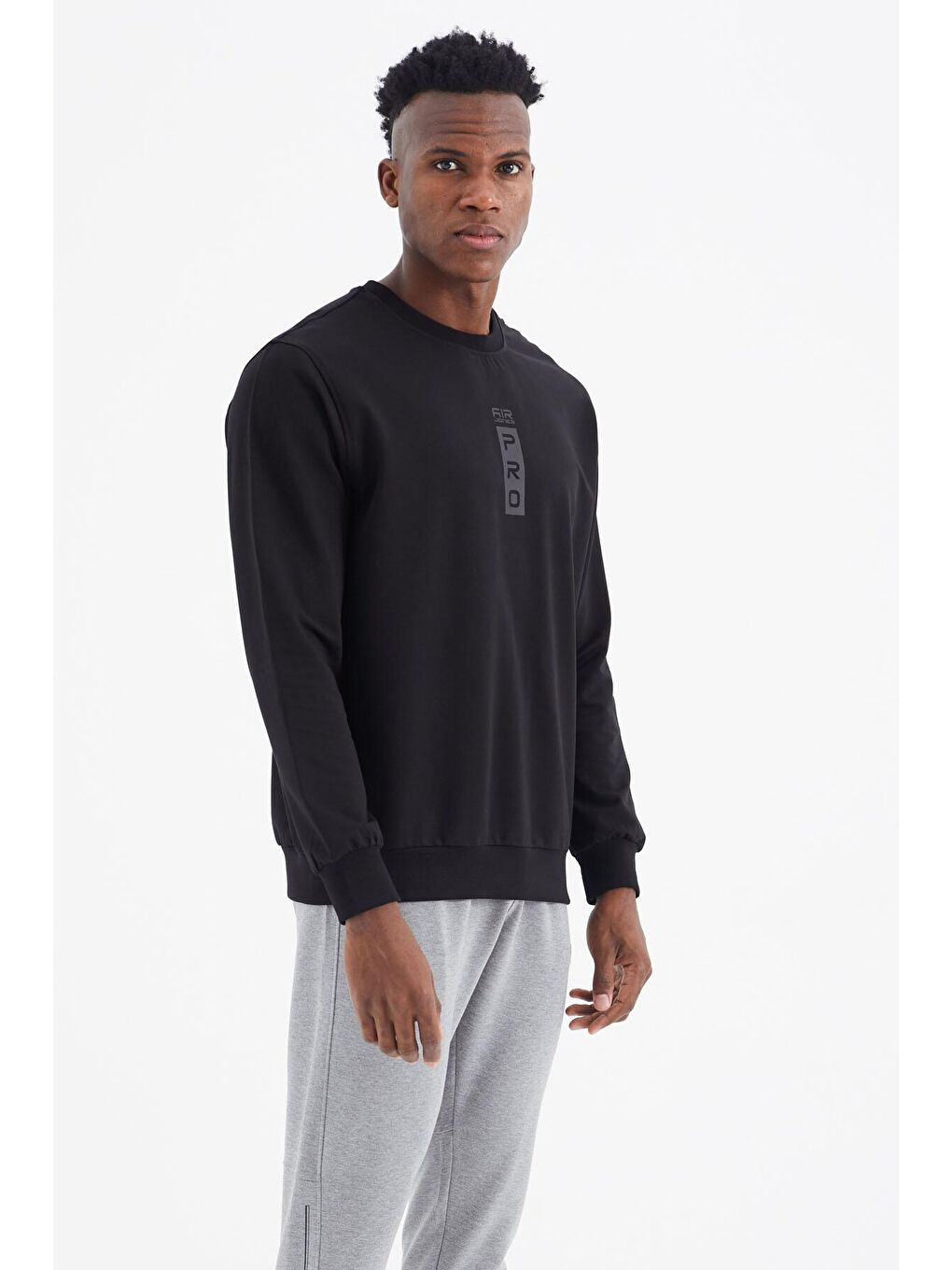 AIR JONES Leroy Siyah O Yaka Erkek Sweatshirt - 88306 - 3