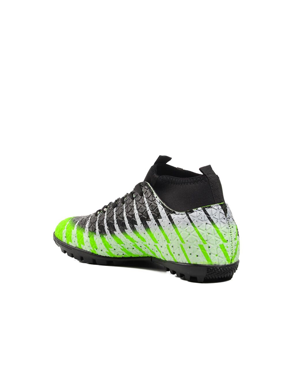 Yeşil-Siyah Erkek Çoraplı Halı Saha Ayakkabısı 1453-3