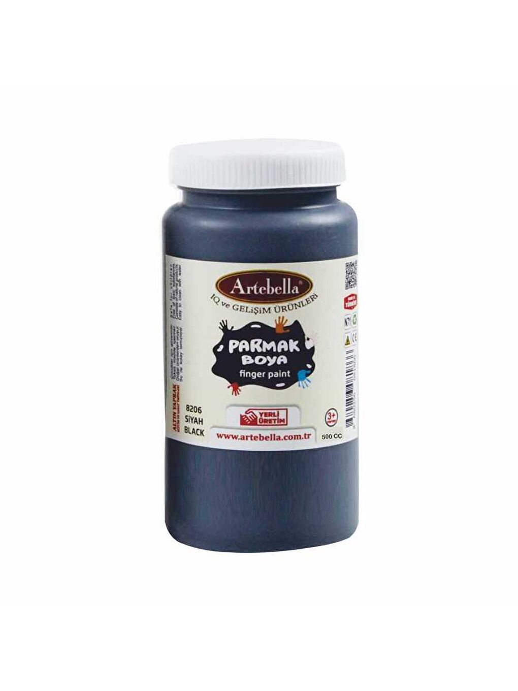 Artebella Parmak Boya Siyah 500ml