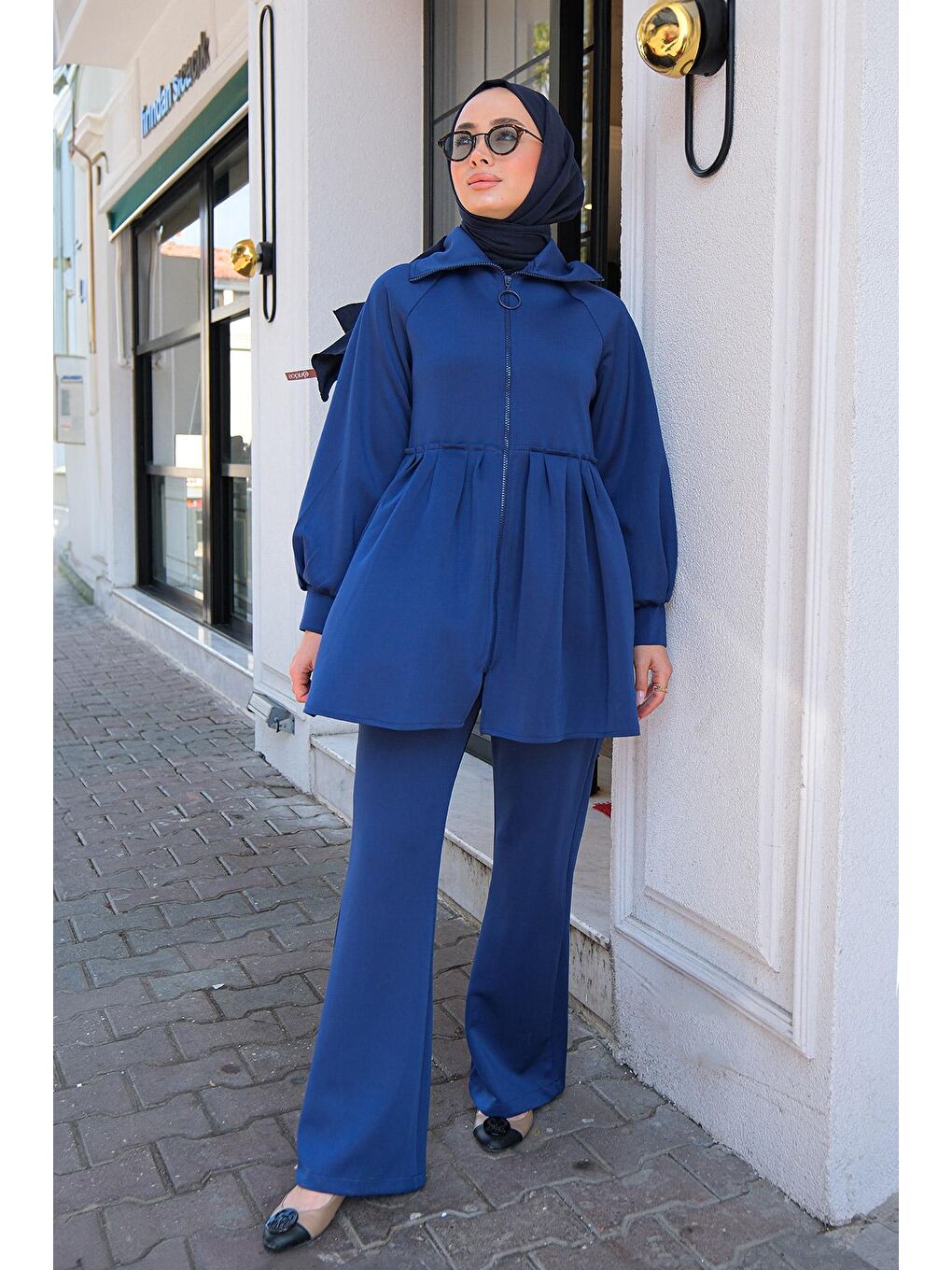 Kadın İkili Scuba Takım Mavi-2