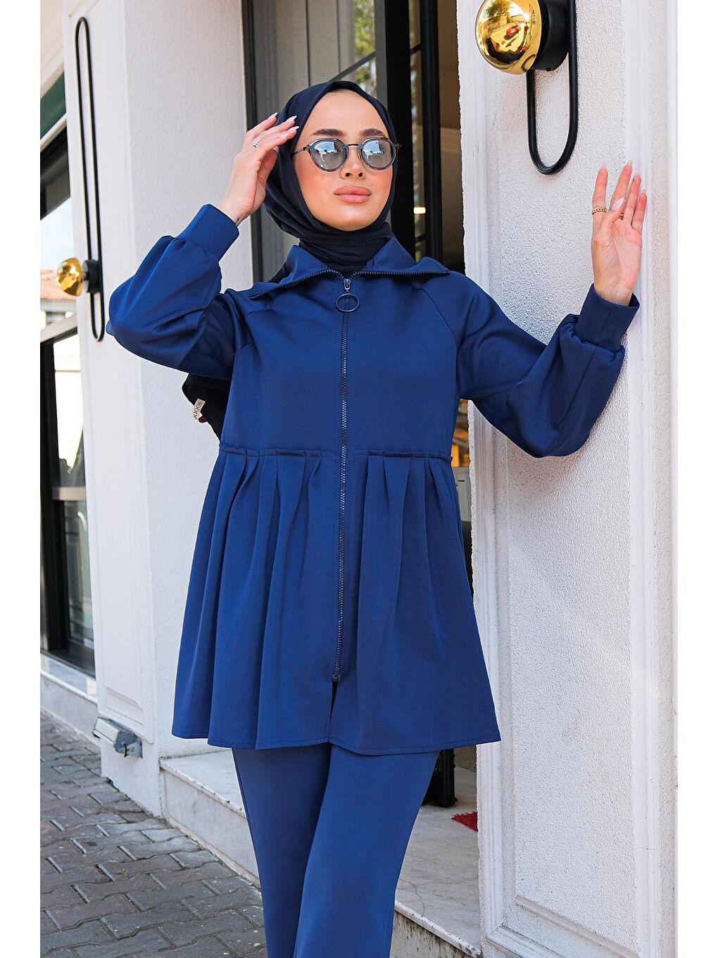 Kadın İkili Scuba Takım Mavi-3