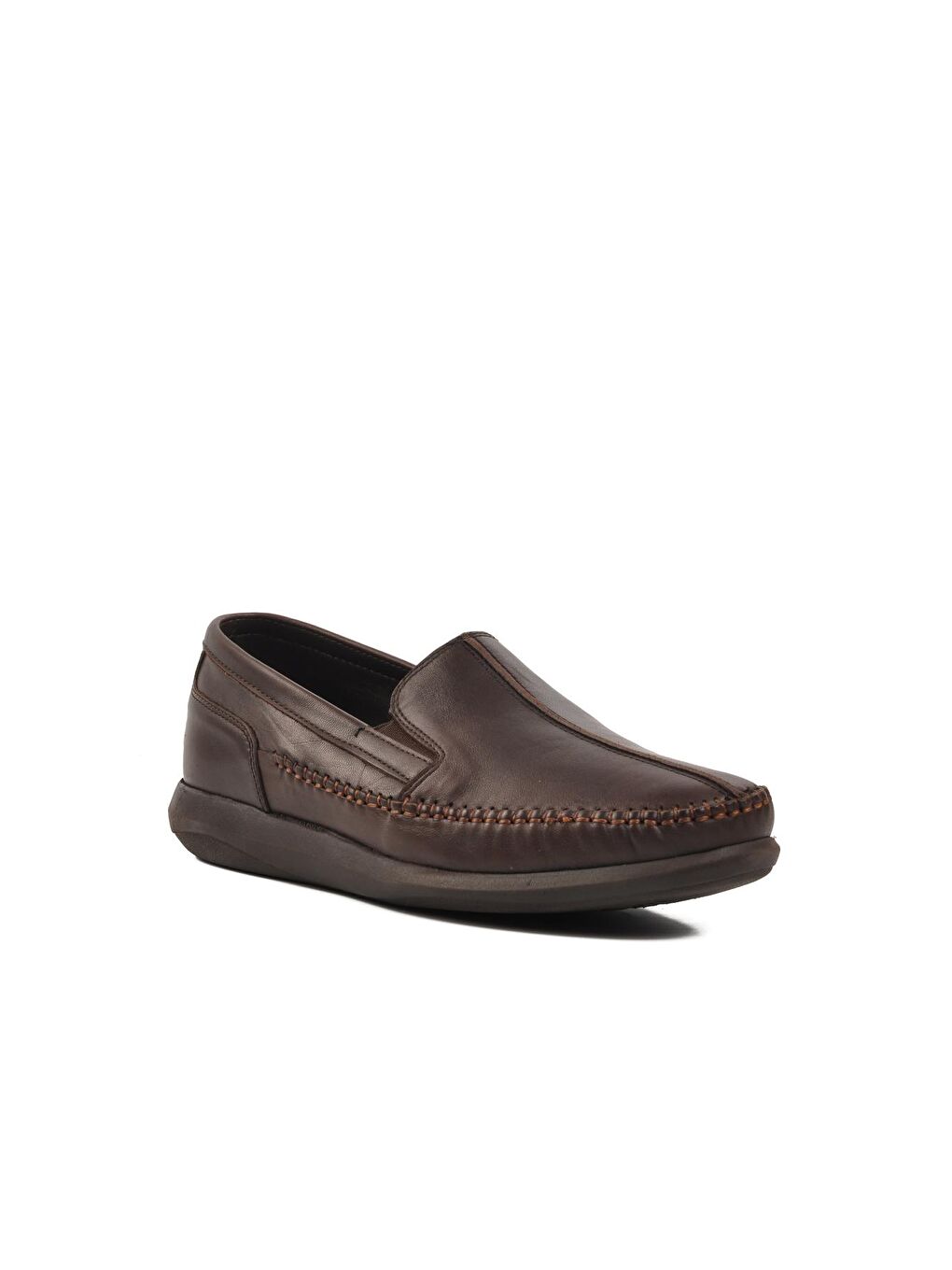 Kahverengi Kahve Hakiki Deri Erkek Klasik Ayakkabı Sekurlet 1245-2