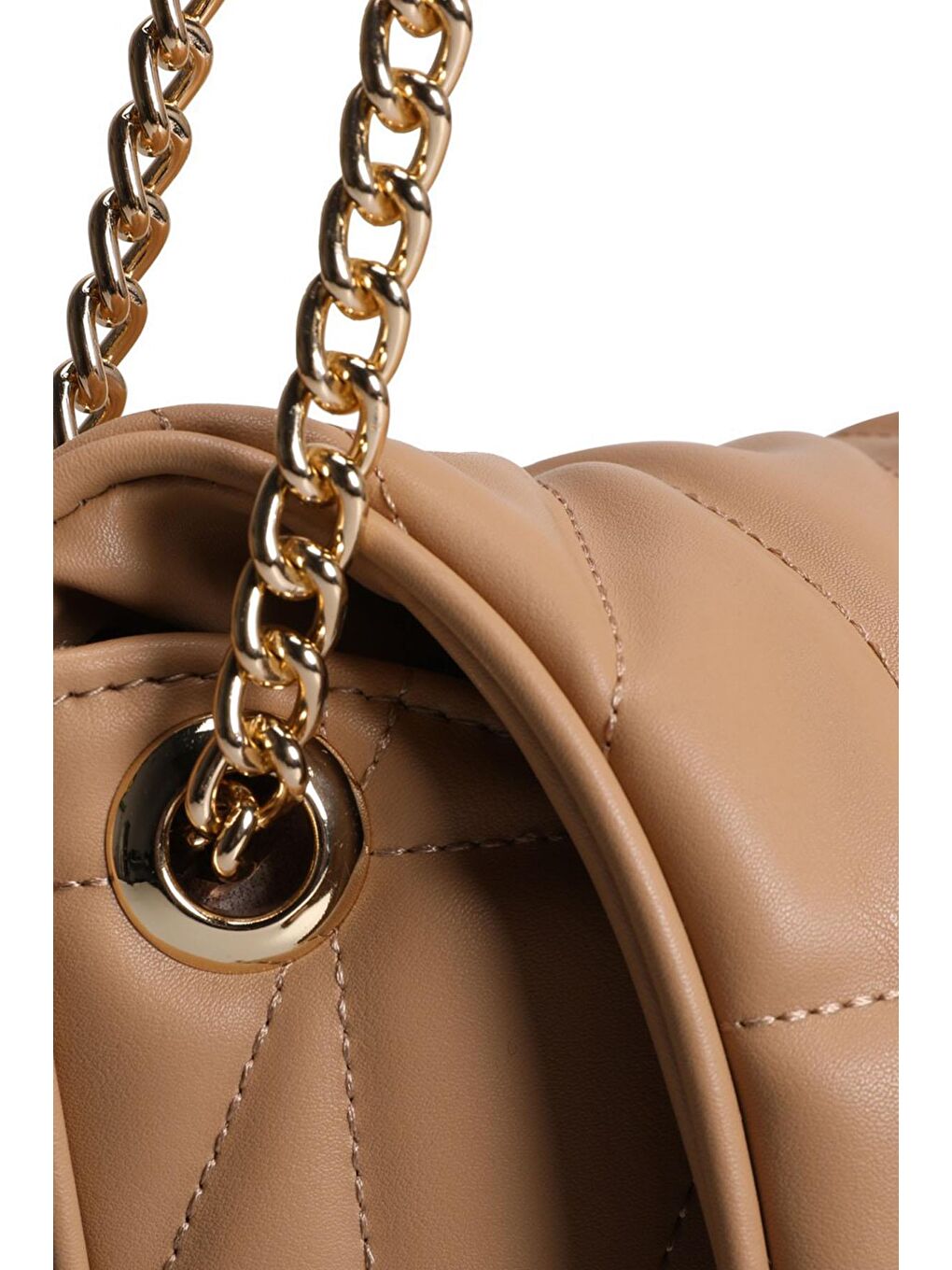 Gri Desenli Zincir Askılı Kadın El ve Omuz Çantası-7