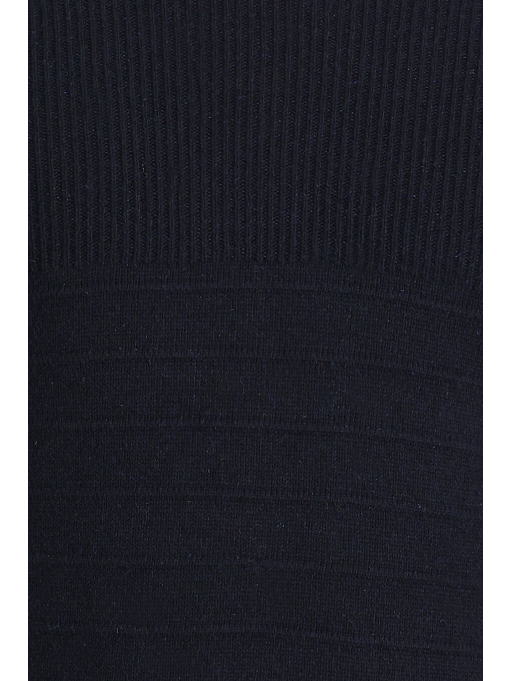 Lacivert Bisiklet Yaka Slim Fit Dar Kesim Desenli Triko Büyük Beden Kazak-3