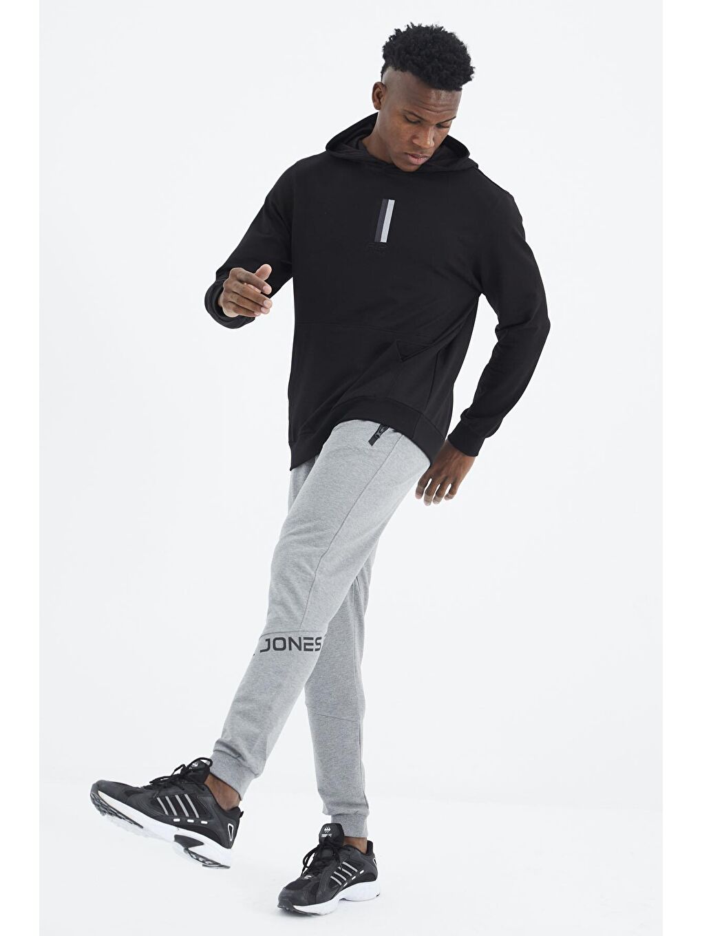 AIR JONES Gale Gri Melanj Jogger Erkek Eşofman Alt - 82111 - 1