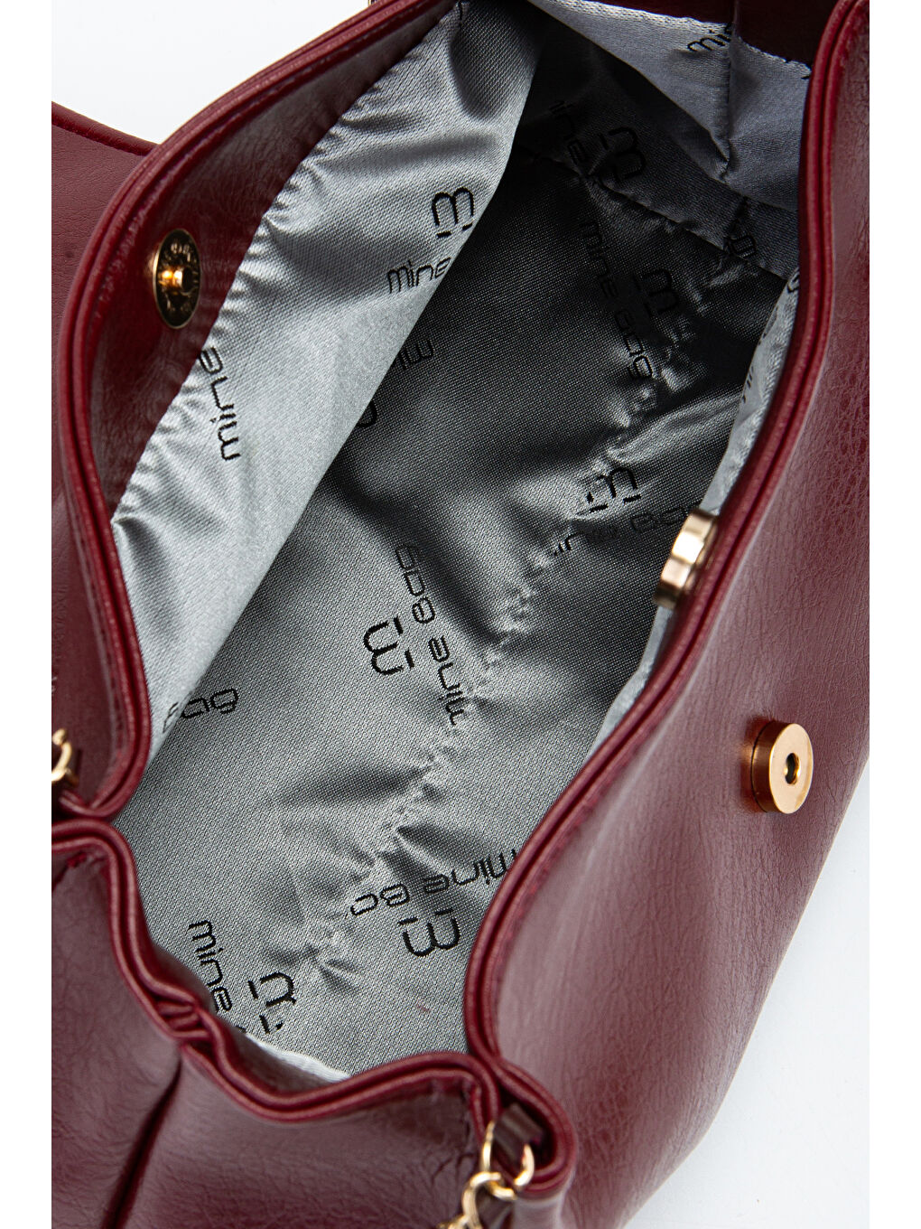 Kapaklı Zarif Tasarım Sarrah Kadın Omuz Çanta Bordo-3