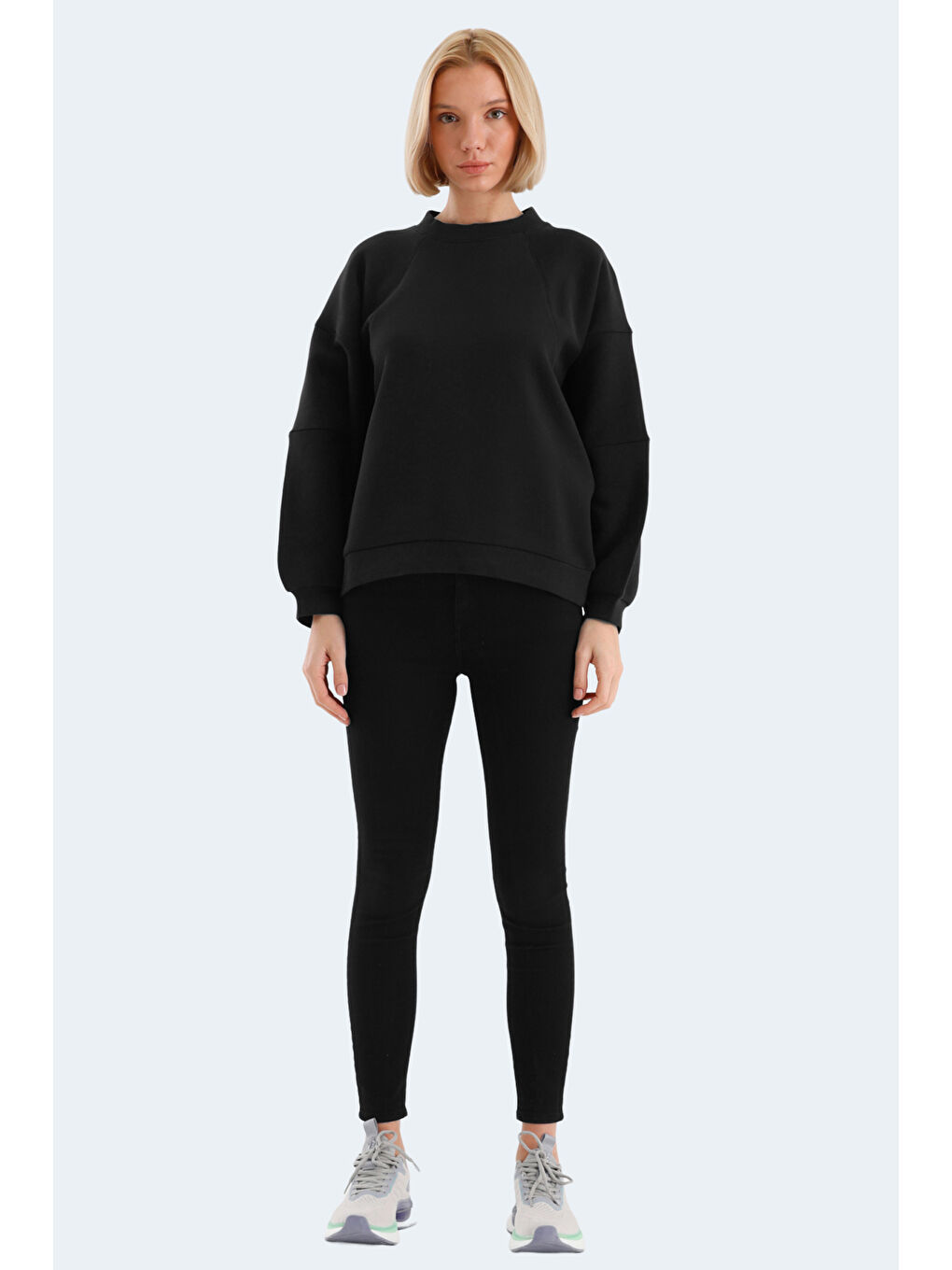 VIA Kadın Siyah Sweatshirt-6