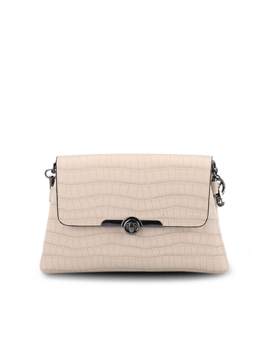 TORINO KROKO Kadın Bej Omuz Çantası