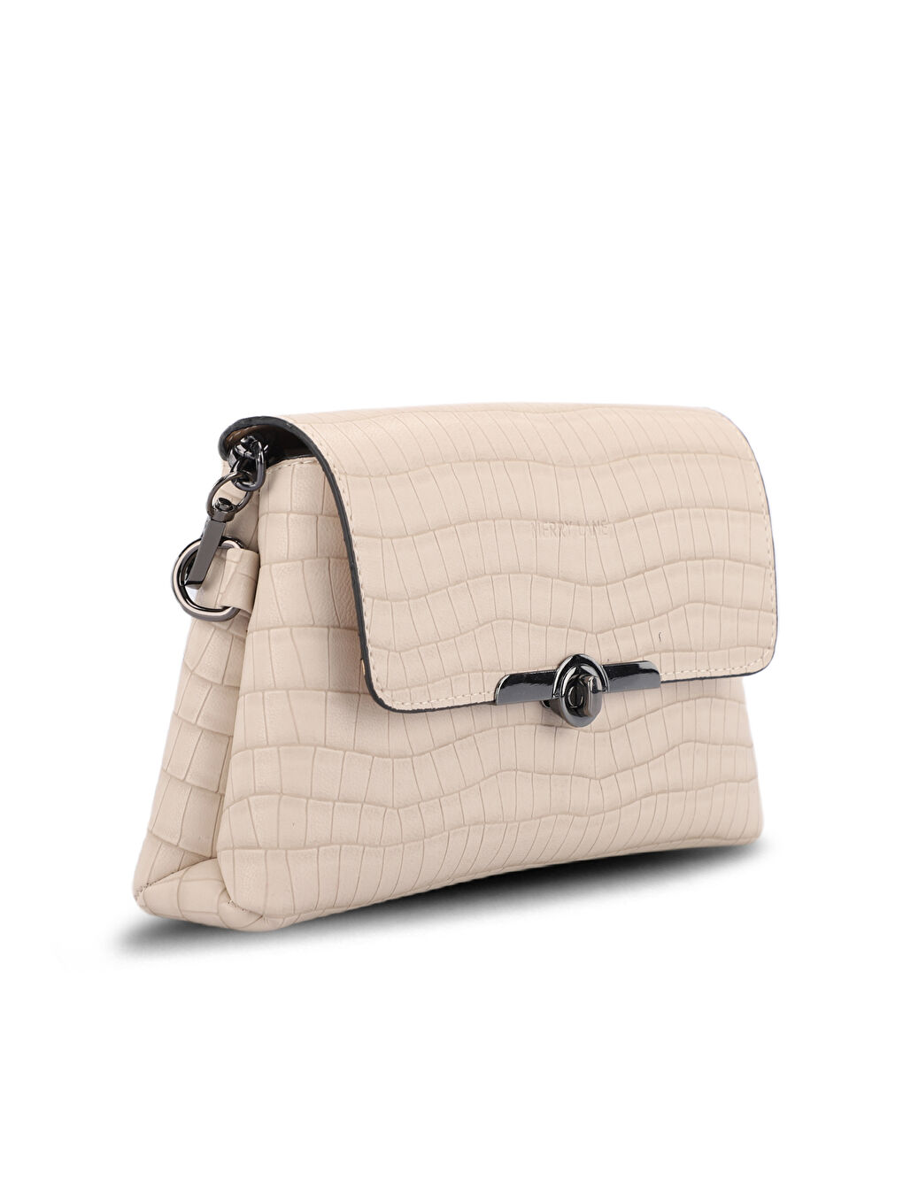 TORINO KROKO Kadın Bej Omuz Çantası-1