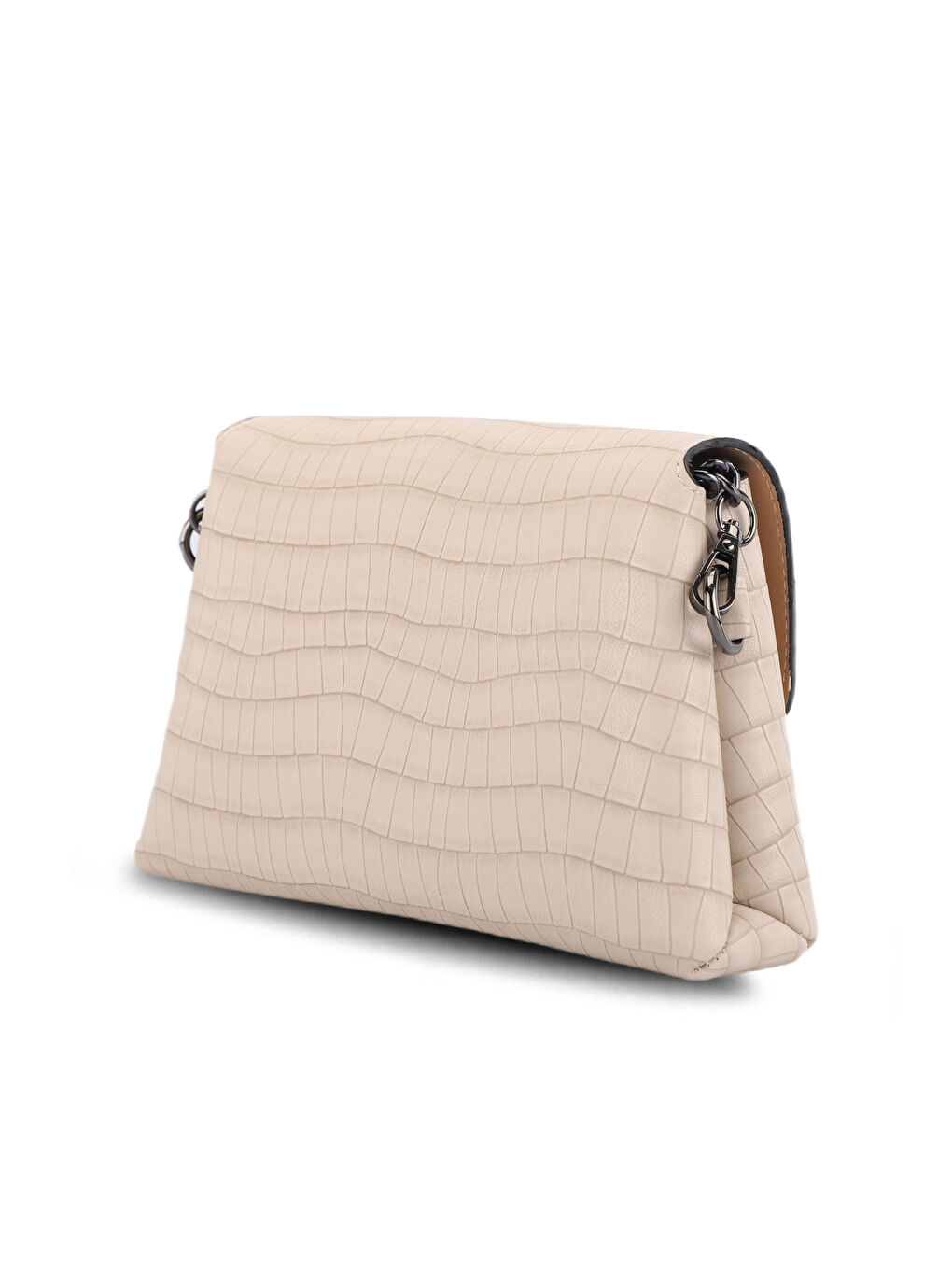 TORINO KROKO Kadın Bej Omuz Çantası-2