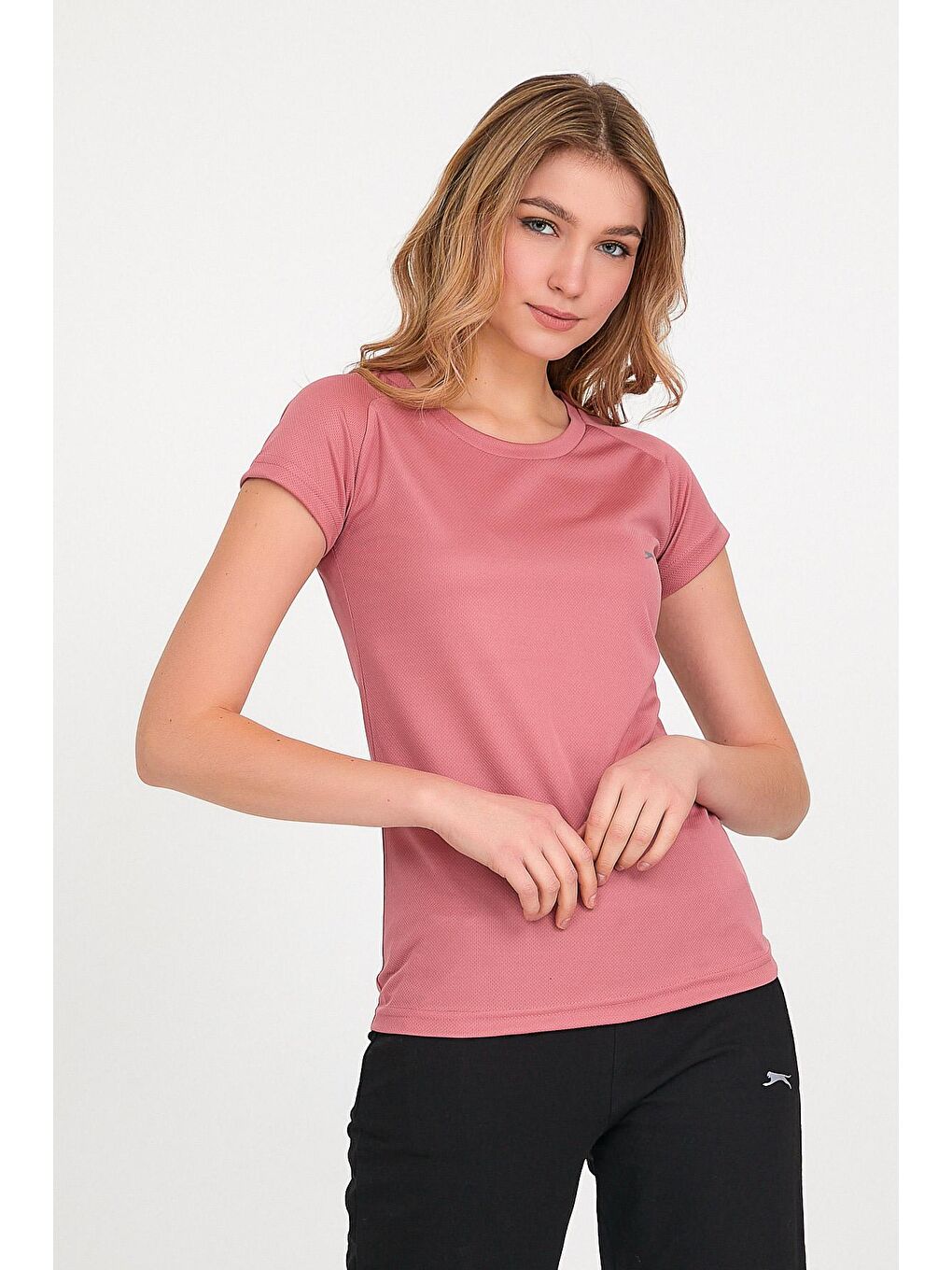 Pembe RELAX Kadın Kısa Kol Tişört Gül