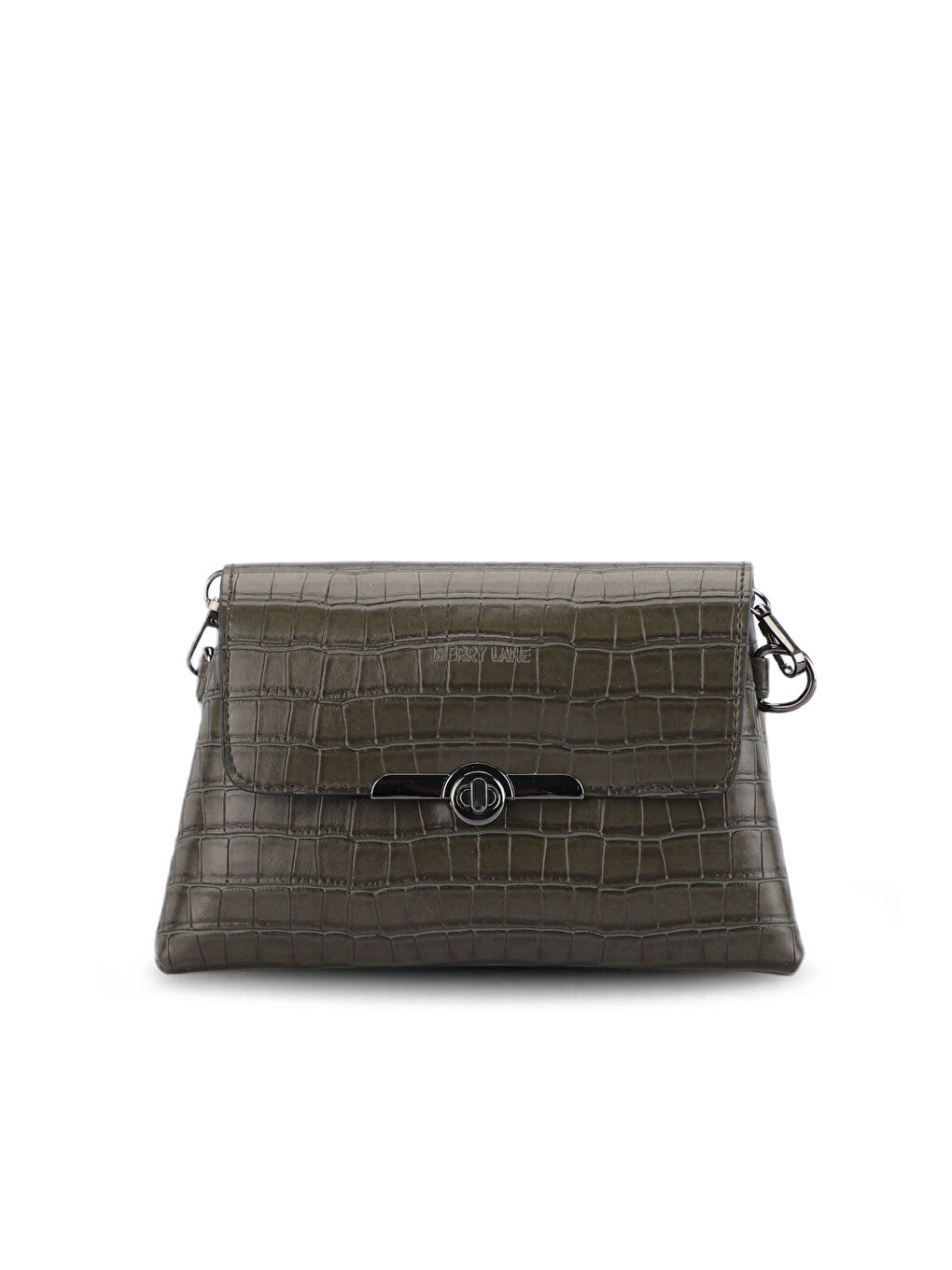 TORINO KROKO Kadın Haki Omuz Çantası