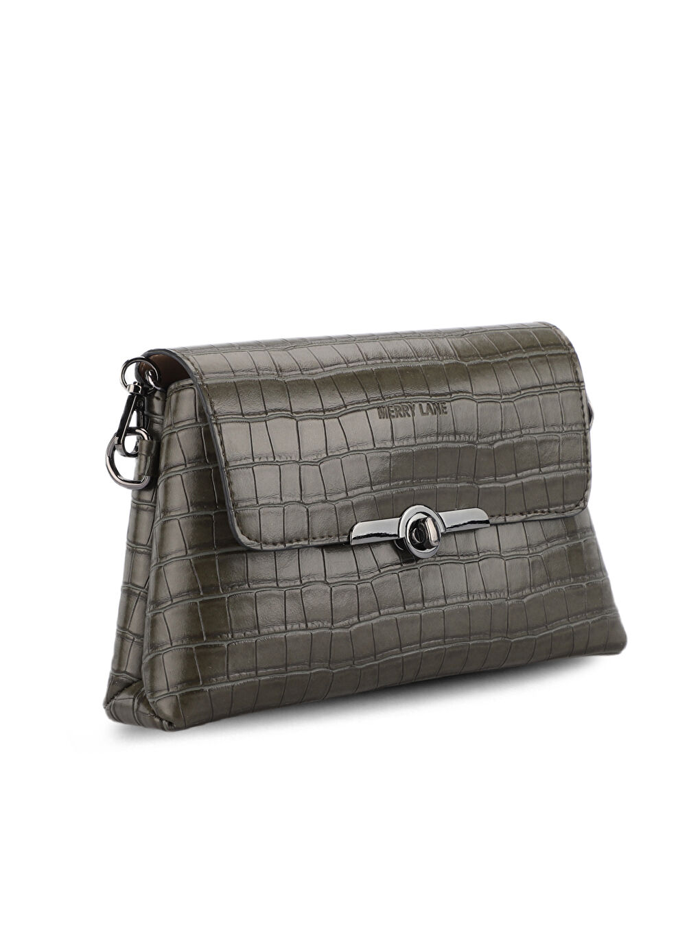 TORINO KROKO Kadın Haki Omuz Çantası-1