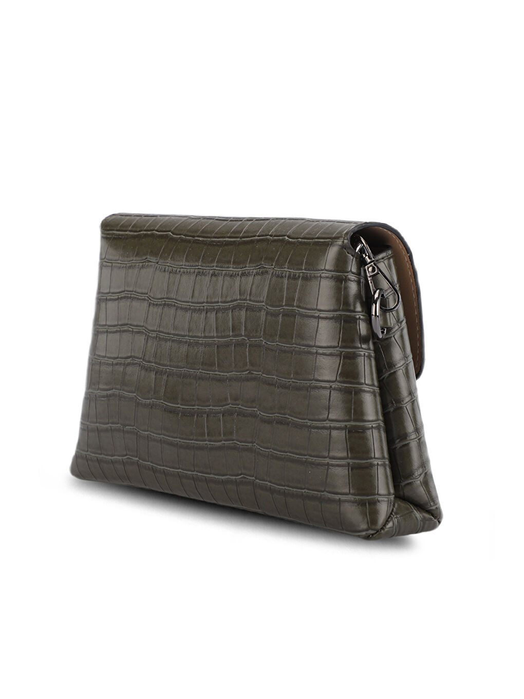 TORINO KROKO Kadın Haki Omuz Çantası-2