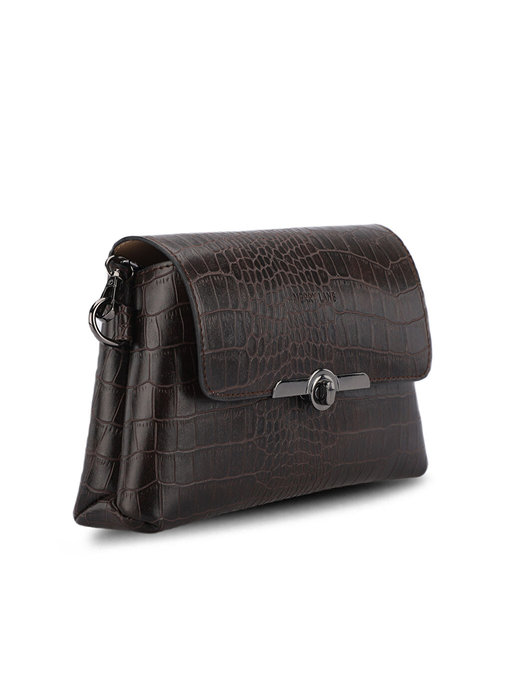 Kahverengi TORINO KROKO Kadın Kahve Omuz Çantası-1