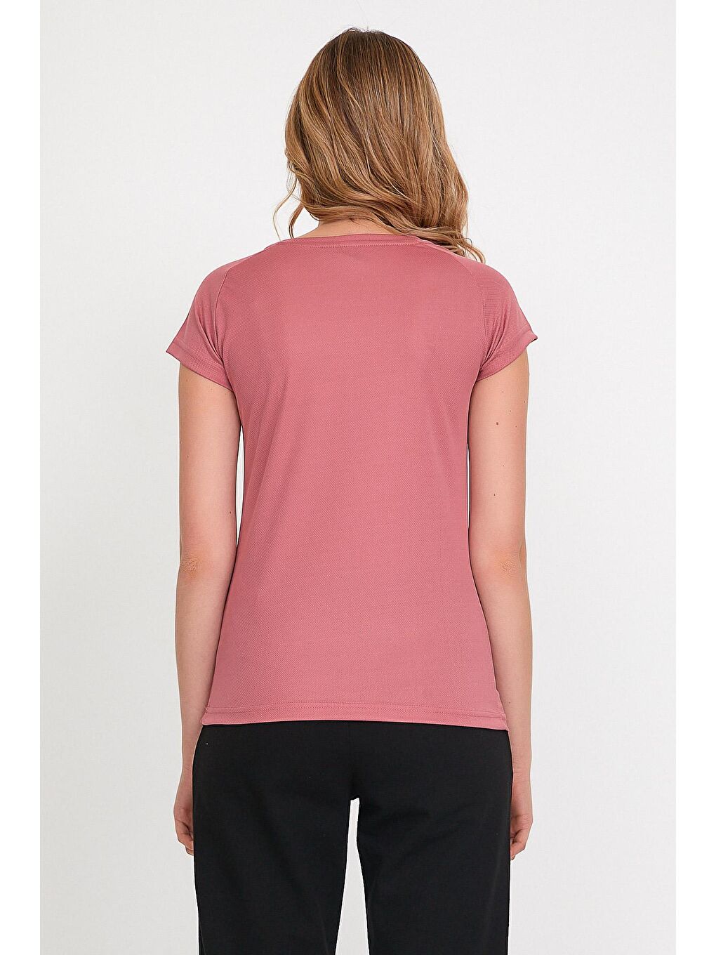 Pembe RELAX Kadın Kısa Kol Tişört Gül-2