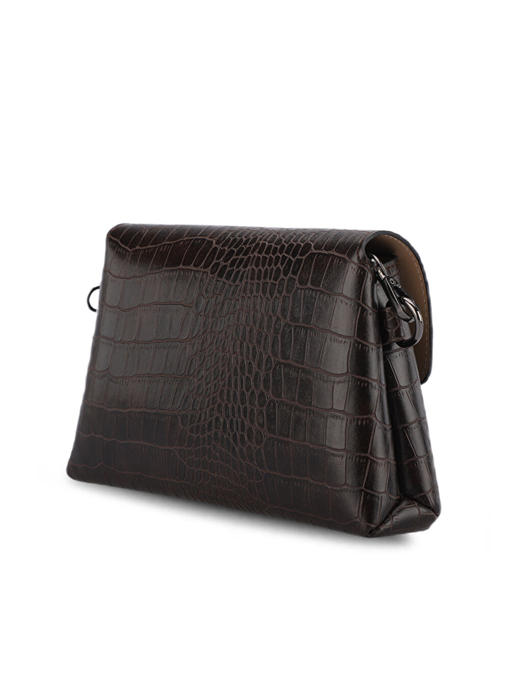 Kahverengi TORINO KROKO Kadın Kahve Omuz Çantası-2