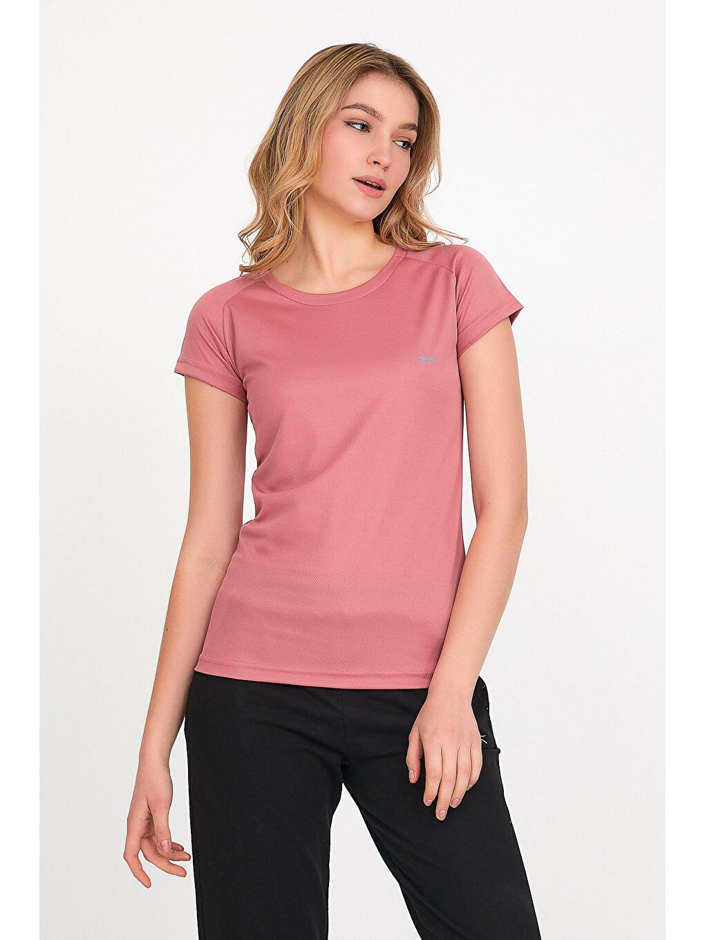 Pembe RELAX Kadın Kısa Kol Tişört Gül-3