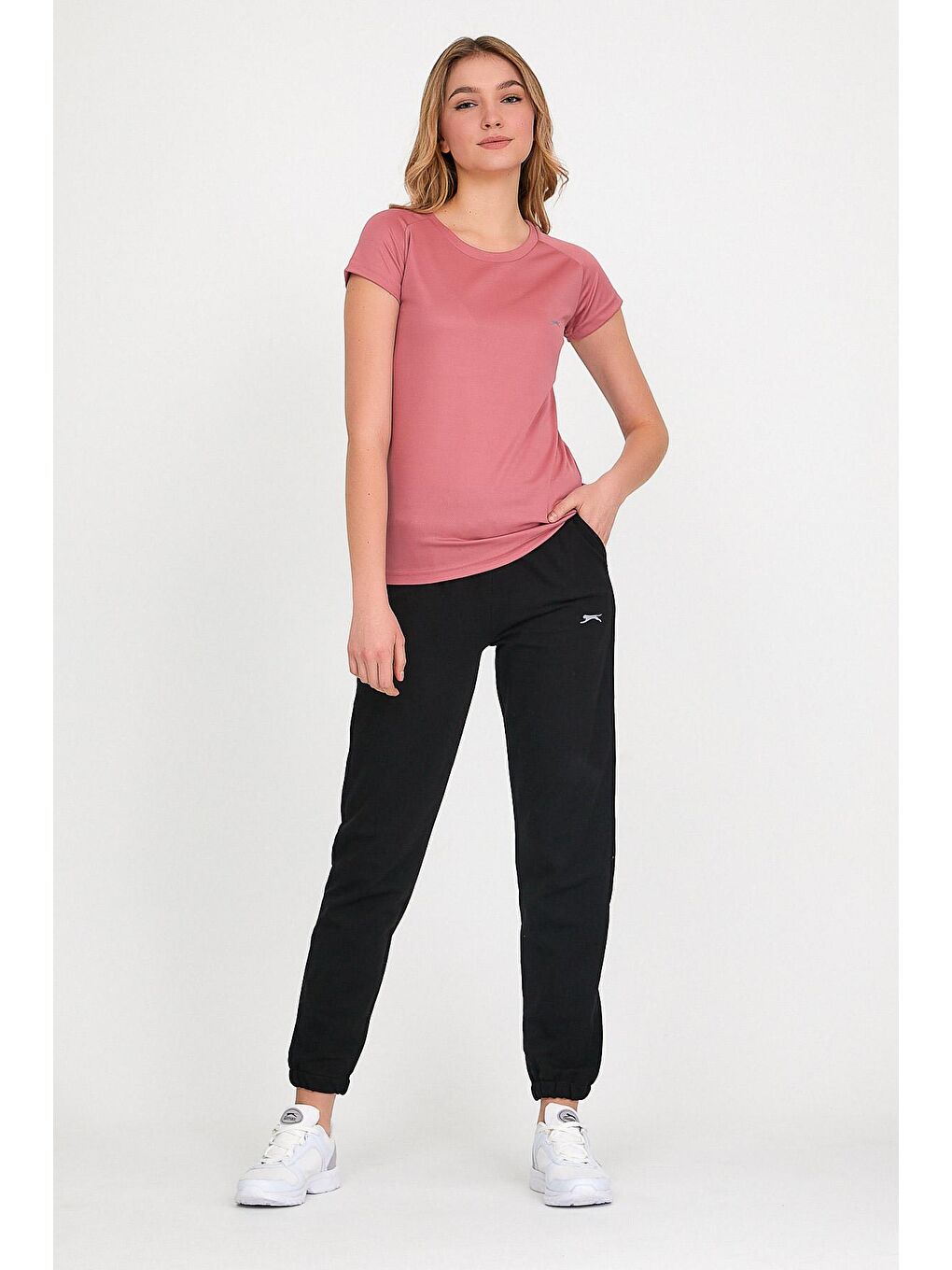 Pembe RELAX Kadın Kısa Kol Tişört Gül-4