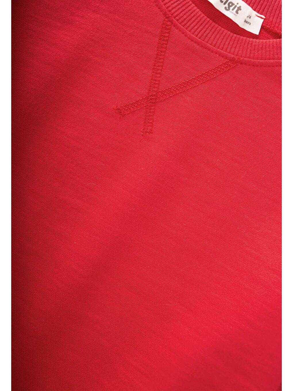 Basıc Sweatshirt Takım 3-8 Yaş Kırmızı-2