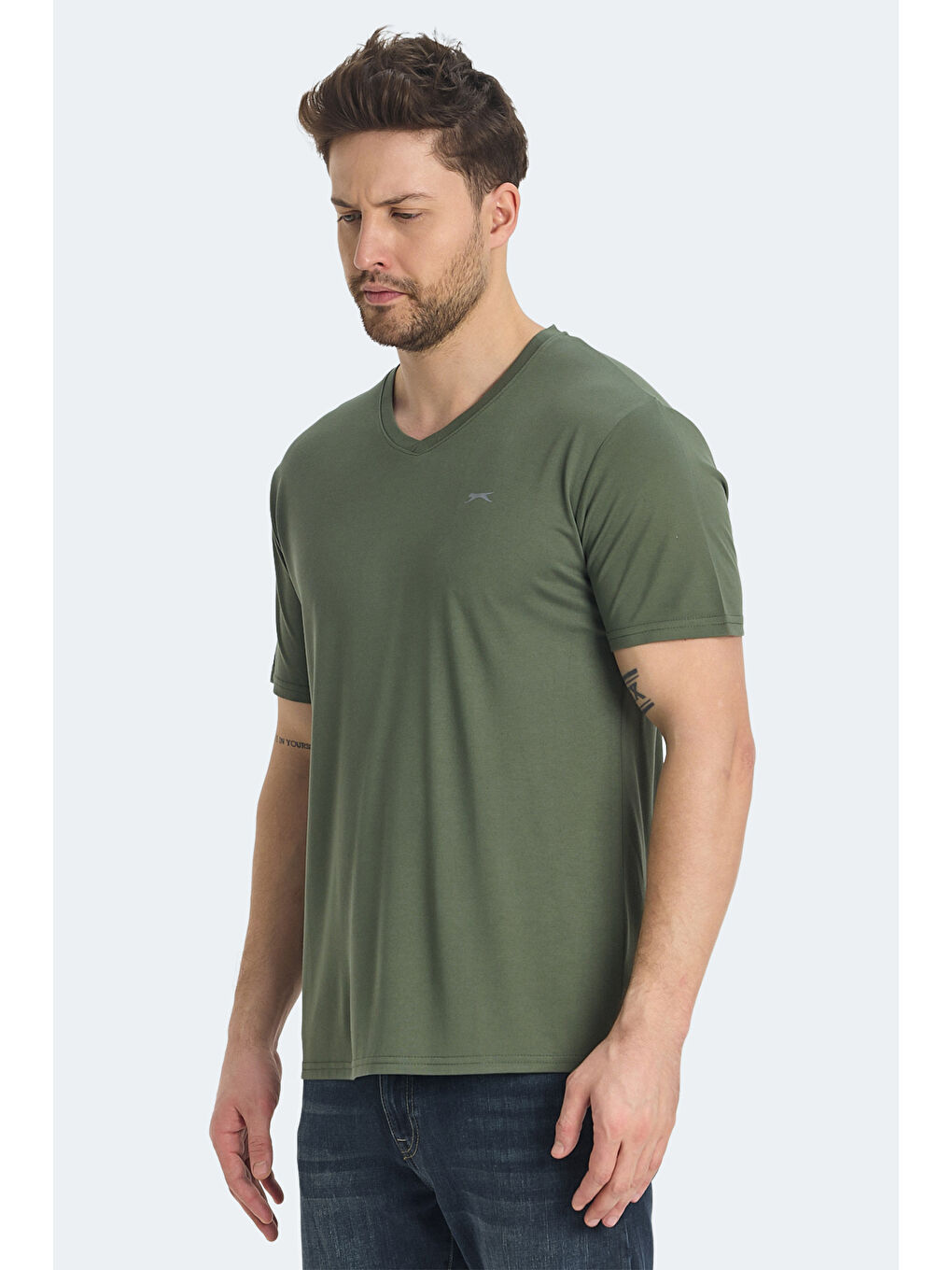 KRAKKER Erkek Haki Tişört-2