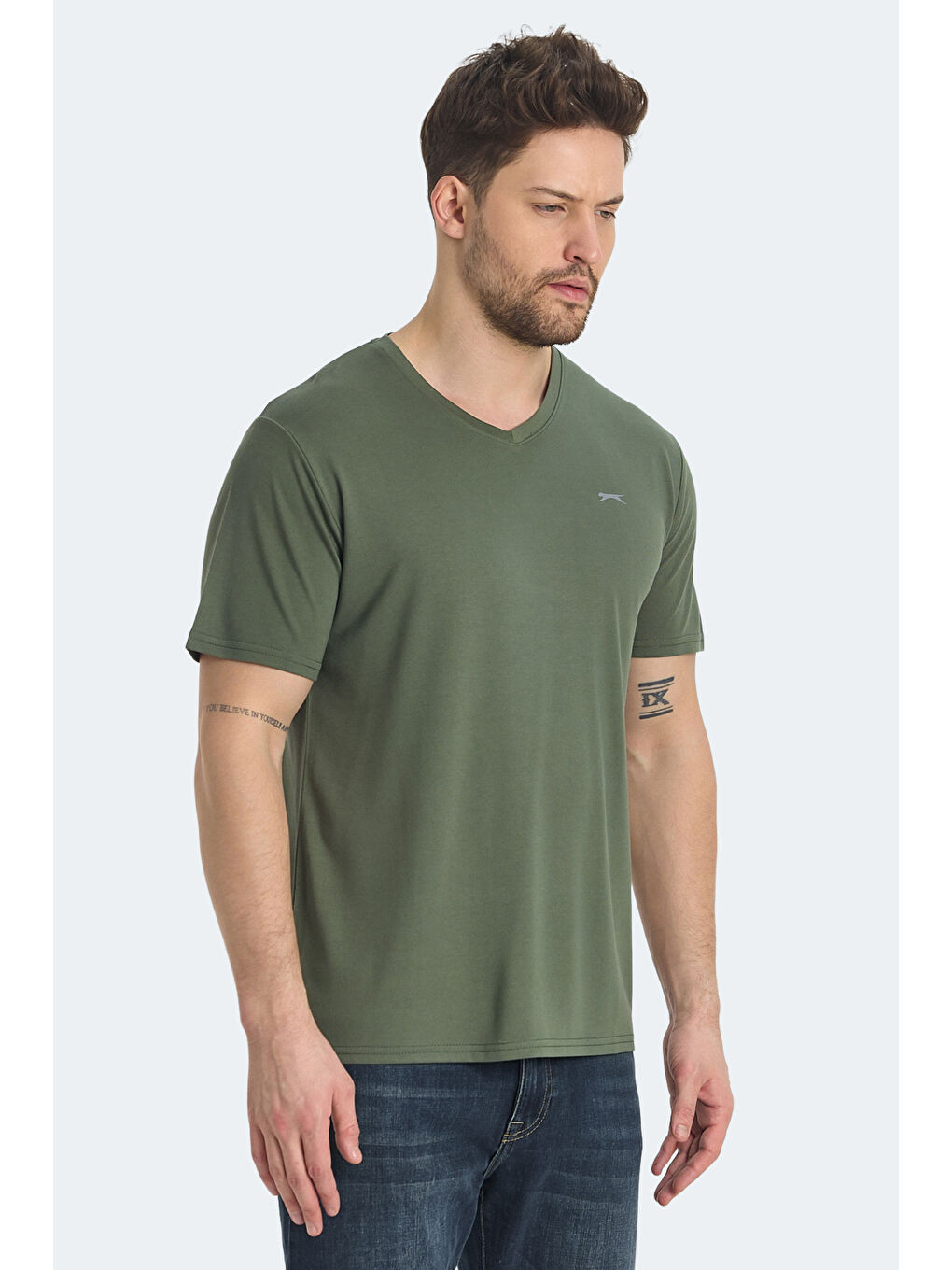 KRAKKER Erkek Haki Tişört-3