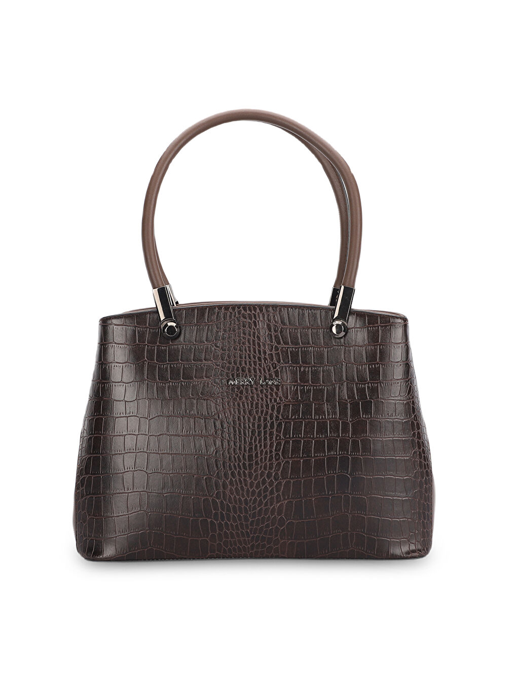 Kahverengi ROMA KROKO Kadın Kahve El Çantası