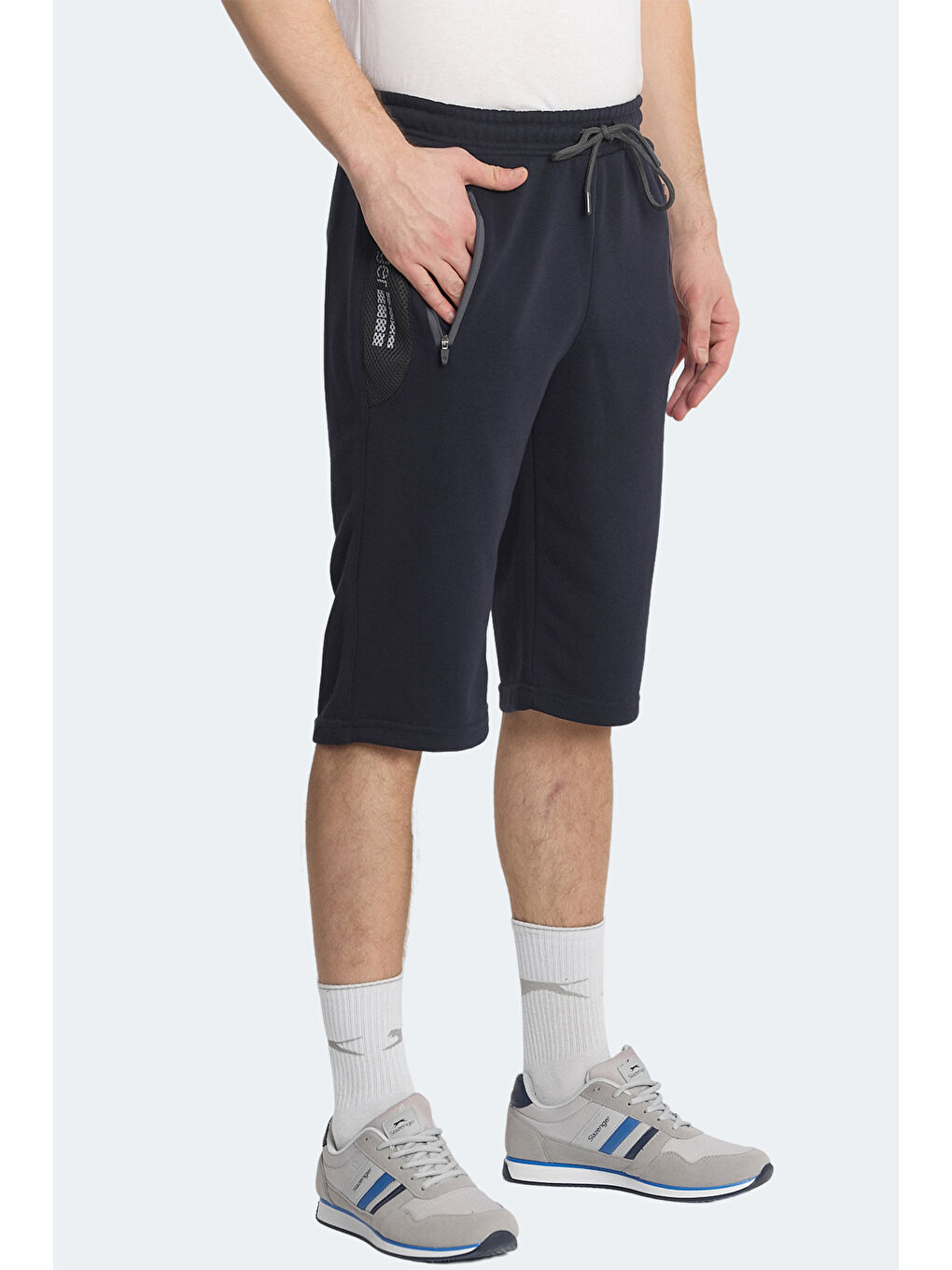 NEACEL Erkek Cepli Kapri Lacivert Şort-2