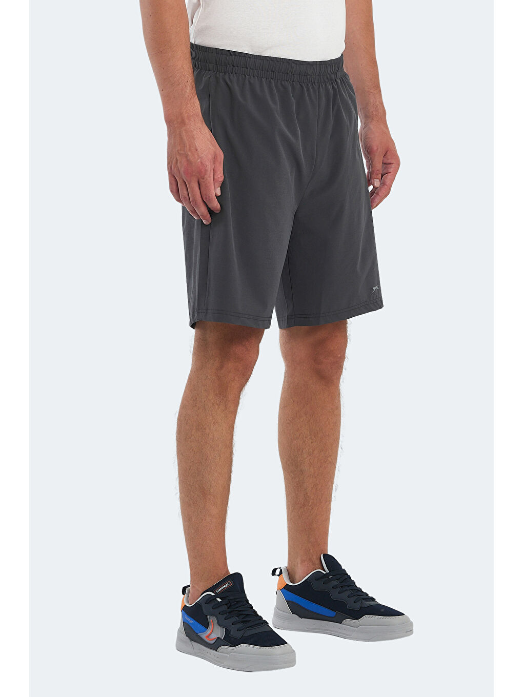 Gri Beli Lastikli Erkek Şort-2