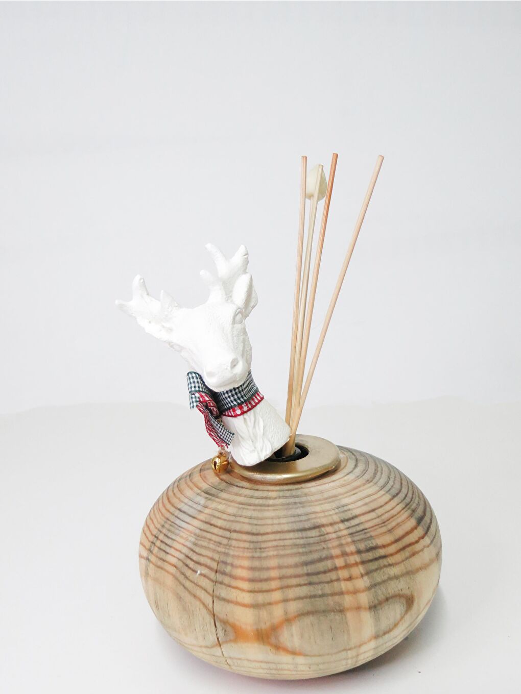 Kahverengi Venge Masif Ahşap Geyik Seramik Taş Çubuklu Spice Orange Oda Kokusu-1