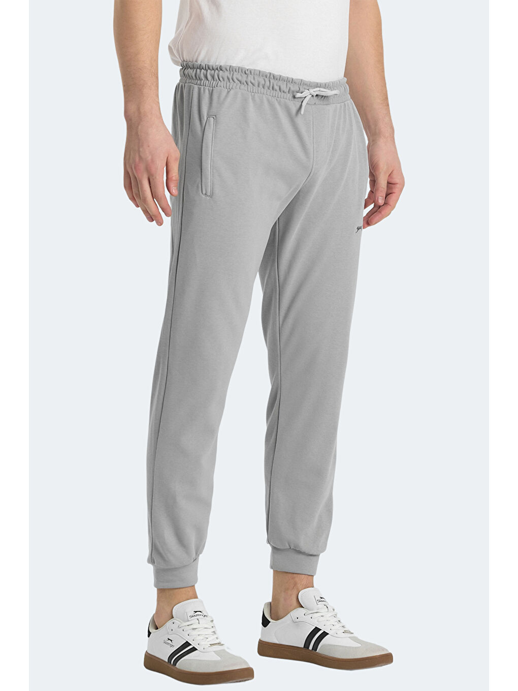 KISHA IN Erkek Cepli Dar Paça Gri Eşofman Altı-2