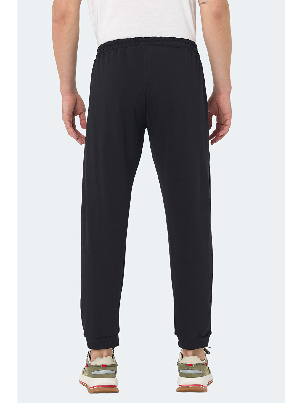 KISHA IN Erkek Cepli Dar Paça Siyah Eşofman Altı-5