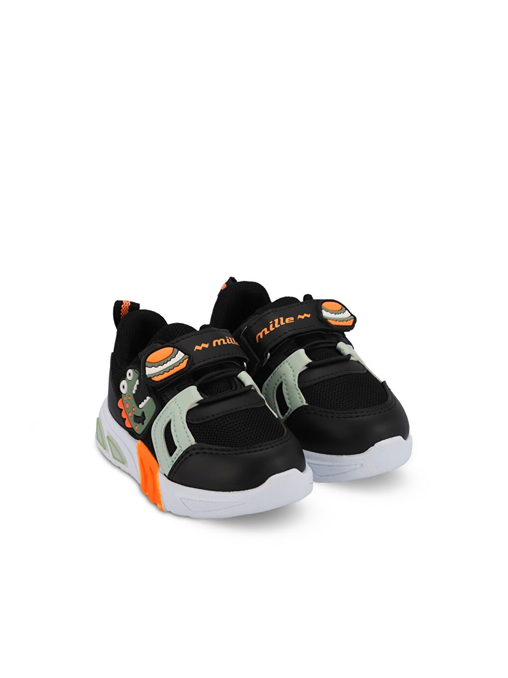 PANAMA IN Unisex Çocuk Siyah / Yeşil Sneaker-1